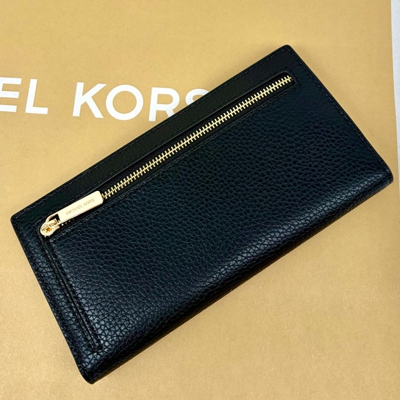 Michael Kors Jet Set Reed Large Bifold Wallet Black - Picture 8 of 10